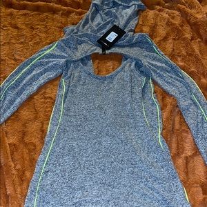 grey an lime jump suit